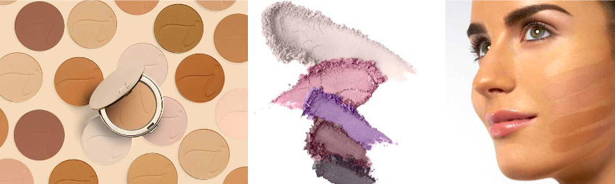 jane iredale swatches model